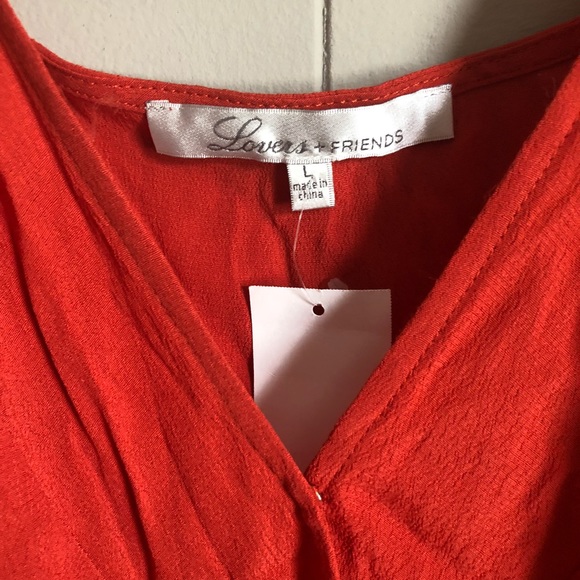 Lovers + Friends Vision Cami Bodysuit Rust Orange - Picture 4 of 7